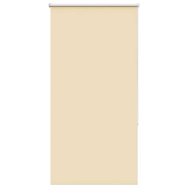 Berkfield Home Roller Blind Blackout Beige 85x130 cm Fabric Width 80.7 cm Polyester - image 1