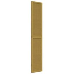 Berkfield Home Room Divider 3 Panels Brown Solid Wood Paulownia - thumbnail 5