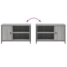Berkfield Home TV Cabinet Grey Sonoma 80x40x50 cm Engineered Wood - Size: 80 x 40 x 50 cm - thumbnail 9