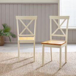 FurnitureboxUK Padstow Wooden Extending Dining Table & 6 Millford Chairs in Cream - thumbnail 8