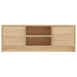 Berkfield Home TV Cabinet Sonoma Oak 102x30x37.5 cm Engineered Wood in Brown - thumbnail 5