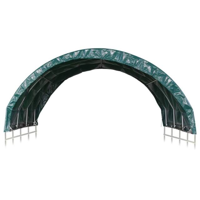 Berkfield Home Livestock Tent PVC 3.7x3.7 m Green - image 1