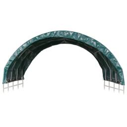Berkfield Home Livestock Tent PVC 3.7x3.7 m Green - thumbnail 1