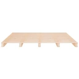 Berkfield Home Pallet Bed 160x200 cm Solid Wood Pine in Natural - thumbnail 5