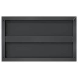 Berkfield Home Wall Shelves 2 pcs 50x30x3 cm Black Stainless Steel - Size: 50 x 30 x 3 cm - thumbnail 8