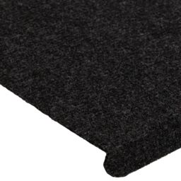 Berkfield Home Stair Mats Self-adhesive 15 pcs 65x24.5x3.5 cm Black - Size: Medium - thumbnail 6