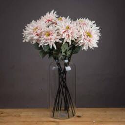 Lemon Pavilion Furniture and Decor Lush Pink Dahlia Artificial Flower - L6 x W18 x H70 cm - Pink - thumbnail 3