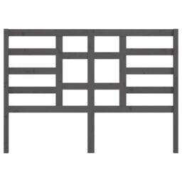 Berkfield Home Bed Headboard Grey 166x4x104 cm Solid Wood Pine - Size: 166 x 4 x 104 cm - thumbnail 4