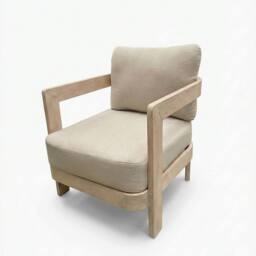 Royalcraft EVORA 4-Seater Wood Lounging Set with Coffee Table in Beige - thumbnail 6