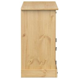 Berkfield Home Sideboard Corona 112x40x75 cm Solid Wood Pine in Brown - Size: 112 x 40 x 75 cm - thumbnail 5