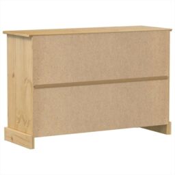 Berkfield Home Sideboard Corona 112x40x75 cm Solid Wood Pine in Brown - Size: 112 x 40 x 75 cm - thumbnail 6