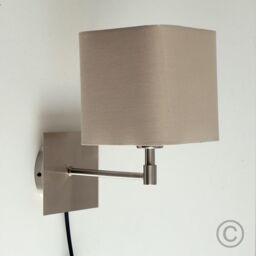 ValueLights Sheldon Brushed Chrome Indoor Wall Light in Metallic Silver - thumbnail 2