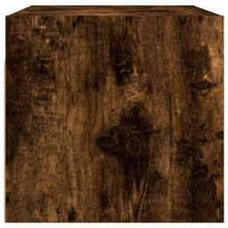 Berkfield Home Wall Cabinets with Glass Doors 2 pcs Smoked Oak 68.5x37x35 cm in Brown - thumbnail 8