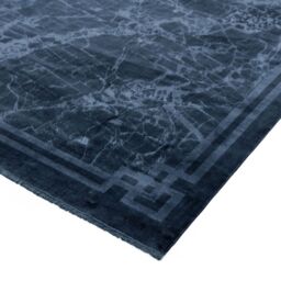 The Rug Shop UK Blue Polyester Luxurious Easy To Clean Cotton Backing Rug - Size: 200 cm x 290 cm - thumbnail 3