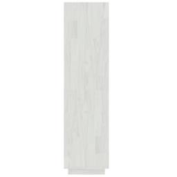 Berkfield Home Book Cabinet/Room Divider White 60x35x135 cm Solid Pinewood - Size: 60 x 35 x 135 cm - thumbnail 6
