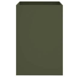 Berkfield Home Planter Olive Green 52x48x75 cm Steel - Size: 52 x 48 x 75 cm - thumbnail 5