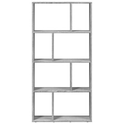 Berkfield Home Bookcase Grey Sonoma 60x20x120 cm Engineered Wood - Size: 60 x 20 x 120 cm - thumbnail 5