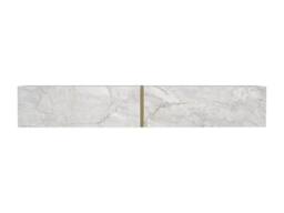 Vente-unique Wall-Mounted TV Unit With 2 Doors - White Marble Effect - DINOMA - thumbnail 4