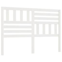 Berkfield Home Bed Headboard White 166x4x100 cm Solid Wood Pine - Size: 166 x 4 x 100 cm - thumbnail 1