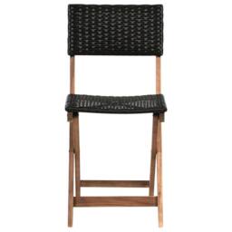 Wyld and Coco Acacia Wood 3-Piece Folding Bistro Set Brown - thumbnail 8
