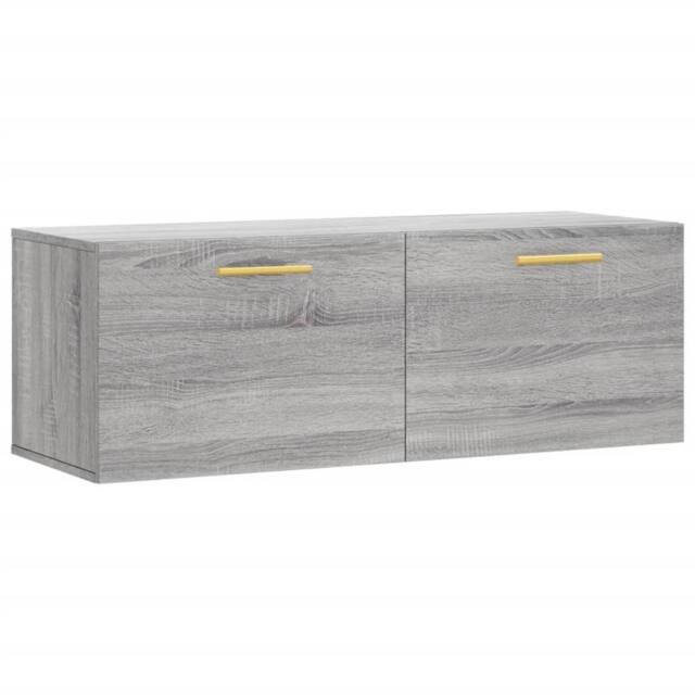 Berkfield Home Wall Cabinet Grey Sonoma 100x36.5x35 cm Engineered Wood - image 1