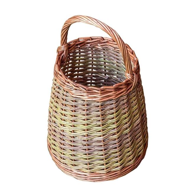Red Hamper Wicker Small Berry Collecting Basket in Brown - image 1