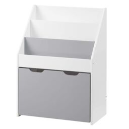 Xample Kids Bookshelf, Toy Organiser with Removable Storage Drawer, Children's bookcase in White - thumbnail 6