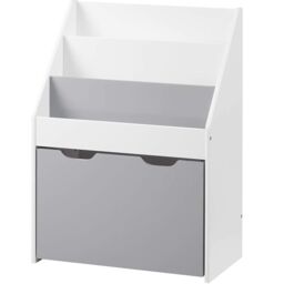 Xample Kids Bookshelf, Toy Organiser with Removable Storage Drawer, Children's bookcase in White - thumbnail 2