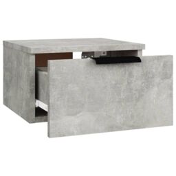 Berkfield Home Wall-mounted Bedside Cabinets 2 pcs Concrete Grey 34x30x20 cm - Size: 34 x 30 x 20 cm - thumbnail 6