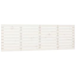 Berkfield Home Wall Headboard White 166x3x63 cm Solid Wood Pine - Size: 166 x 3 x 63 cm - thumbnail 2