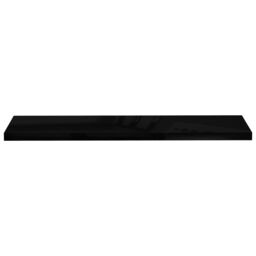 Berkfield Home Floating Wall Shelf High Gloss Black 120x23.5x3.8 cm MDF - thumbnail 4
