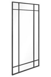 "MirrorOutlet Black Contemporary Wall & Leaner Mirror 71"" X 33"" (180 x 85CM) - Size: 1 Pack" - thumbnail 4