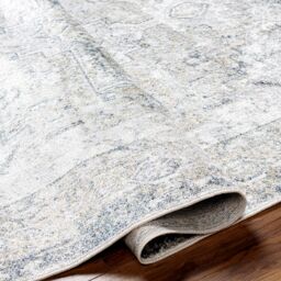 Livabliss Lilian-Washable Taupe Brown Vintage Traditional Boho Living Dining Rug - Size: 160 cm x 215 cm - thumbnail 4