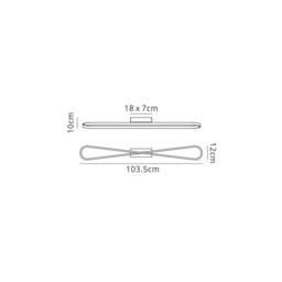 Netlighting Bucle Flush Ceiling Light 36W LED 3000K 3150lm Chrome Frosted Acrylic in Silver - thumbnail 2