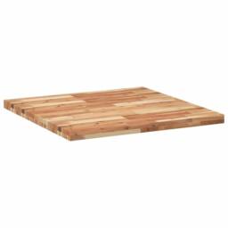 Berkfield Home Table Top Square 80x80x4 cm Solid Wood Acacia in Brown - Size: 80 x 80 x 4 cm - thumbnail 5