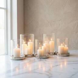 Garden Greatness Contemporary Glass Candle Holder Display - Size: 1 Pack - thumbnail 2