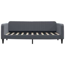 Berkfield Home Daybed with Mattress Dark Grey 90x190 cm Velvet - thumbnail 4