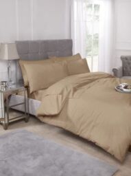 New Edge Blinds Percale Duvet Set in Brown - Size: King - thumbnail 1