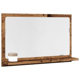 Berkfield Home Durable Bathroom Mirror Cabinet Old Wood 60x11x37 cm Engineered Wood in Brown - Size: 60 x 11 x 37 cm - thumbnail 2