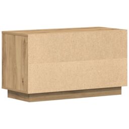 Berkfield Home TV Cabinet Artisan Oak 80x35x45 cm Engineered Wood in Brown - Size: 80 x 35 x 45 cm - thumbnail 8
