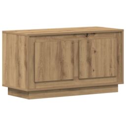 Berkfield Home TV Cabinet Artisan Oak 80x35x45 cm Engineered Wood in Brown - Size: 80 x 35 x 45 cm - thumbnail 2