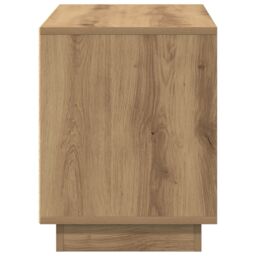 Berkfield Home TV Cabinet Artisan Oak 80x35x45 cm Engineered Wood in Brown - Size: 80 x 35 x 45 cm - thumbnail 7