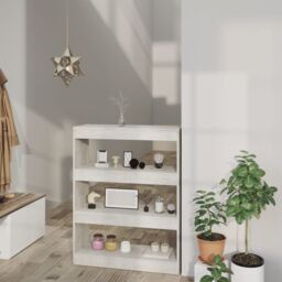 Berkfield Home Book Cabinet/Room Divider Concrete Grey 80x30x103 cm Engineered wood - Size: 80 x 30 x 103 cm - thumbnail 1