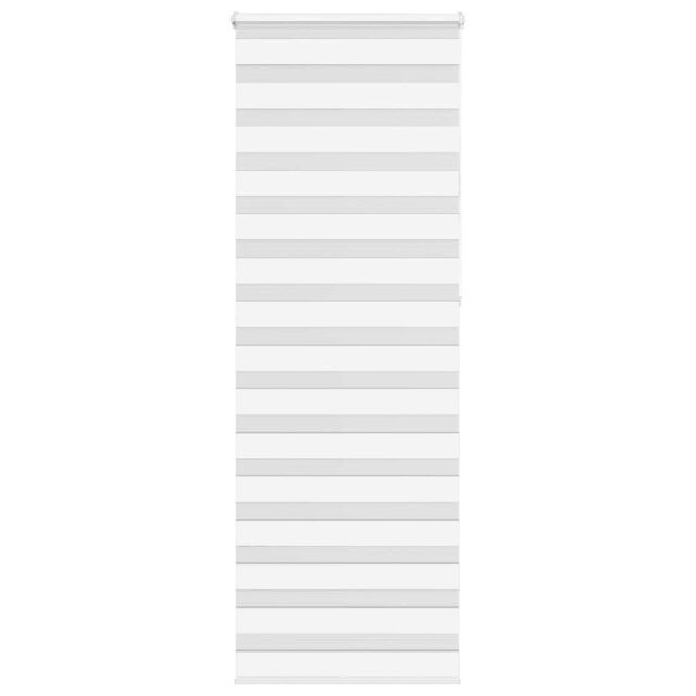 Berkfield Home Zebra Blind White 80x230 cm Fabric Width 75.9 cm Polyester - image 1