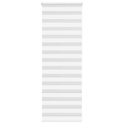 Berkfield Home Zebra Blind White 80x230 cm Fabric Width 75.9 cm Polyester