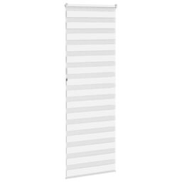 Berkfield Home Zebra Blind White 80x230 cm Fabric Width 75.9 cm Polyester - thumbnail 4