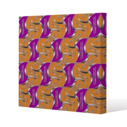 Benjamin Tate Design Geo Metalic Shapes (Canvas Print) / 101 x 101 x 4cm in Natural - Size: 101 x 101 x 4 cm - thumbnail 1