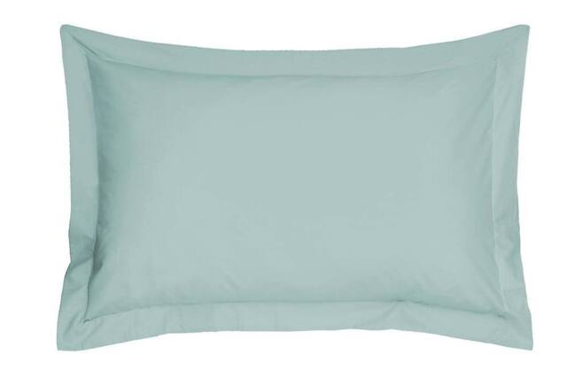 Smart Living Luxury 100% Egyptian Cotton Oxford Pillowcase Pair in Duck Egg Blue - Size: Standard Pillow Case - image 1