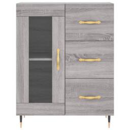 Berkfield Home Highboard Grey Sonoma 69.5x34x180 cm Engineered Wood - thumbnail 8