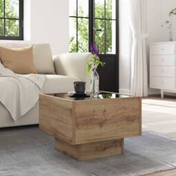 Berkfield Home Side Table Artisan oak 40 x 40 x 30 cm Engineered wood in Brown - thumbnail 5